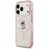 Etui Karl Lagerfeld IML Choupette Sketch Logo MagSafe do iPhone 17 Pro różowy
